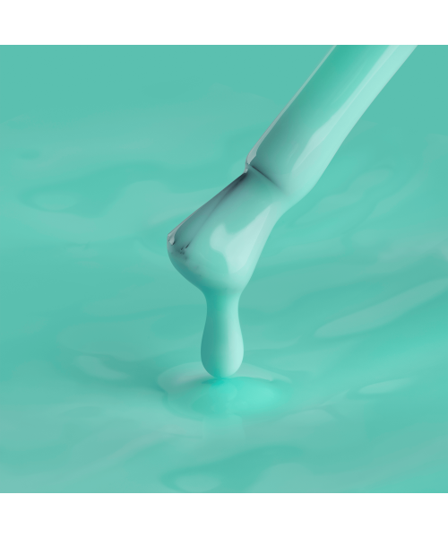 Color Rubber Base gel, Mint, 7 ml image 2