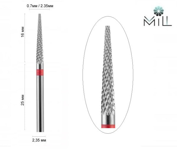 21013DLX Carbide drill bit needle red image 0