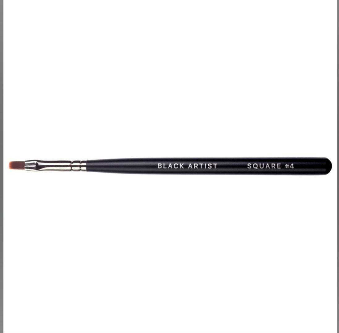 Gel brush Black Artist, 4 , flat, nylon pile image 1