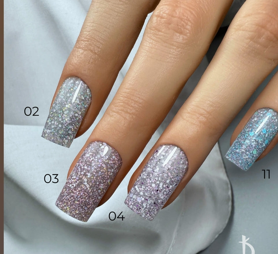 Color base coat "Crystal Drops" 03, 7 ml image 2