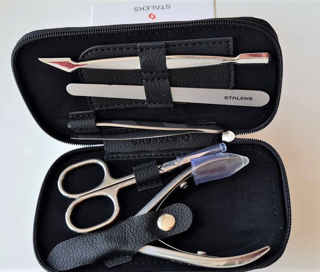 MS-09 b MANICURE SET 'FOR MEN' BLACK image 0