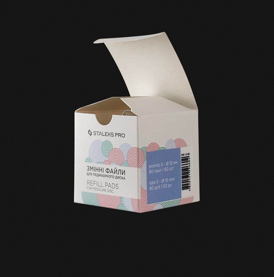 PDF-10-80 REFILL PADS FOR PEDICURE DISC STALEKS PRO XS 80 GRIT (50 PC) image 2