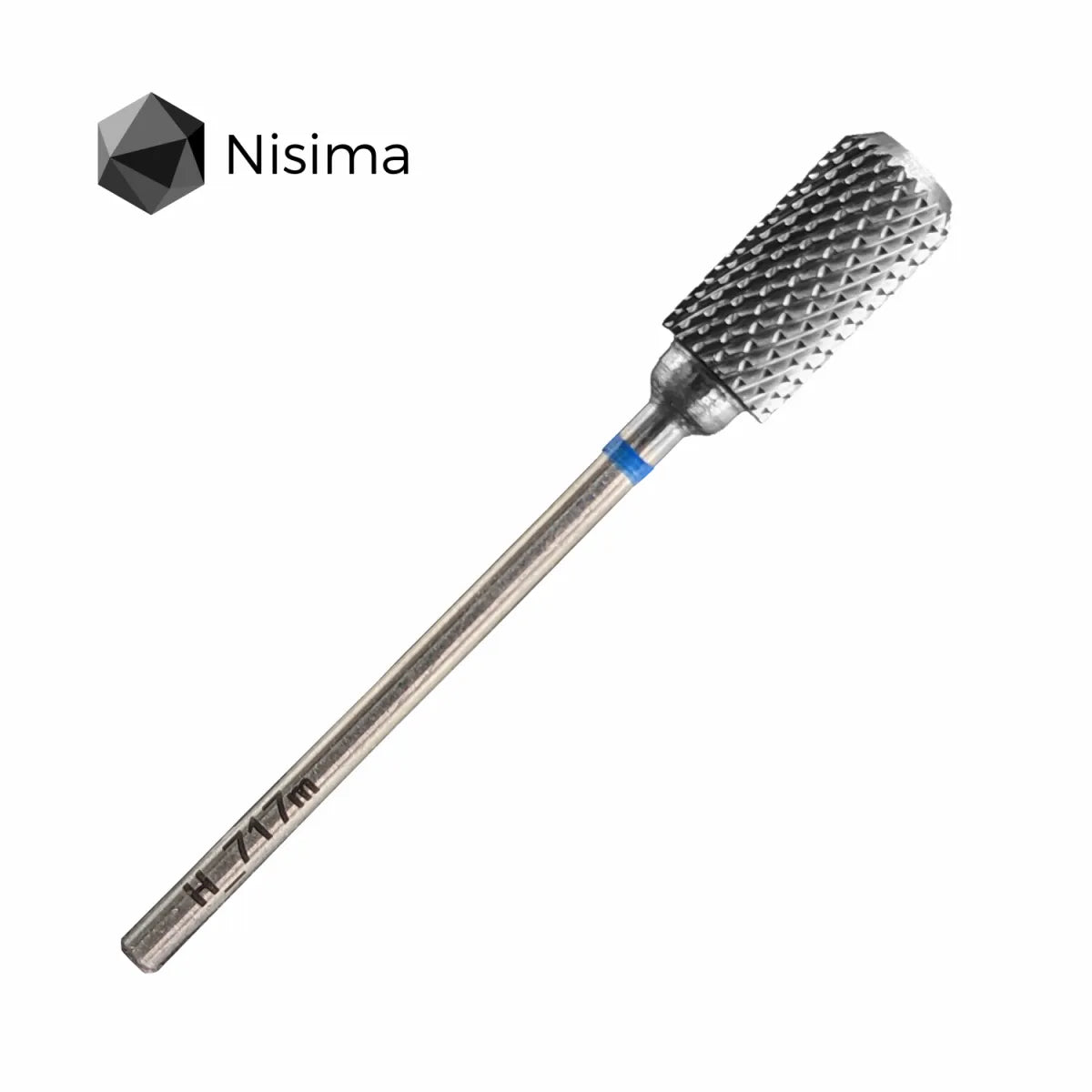 H_717m Carbide drill bit cylinder, blue image 0