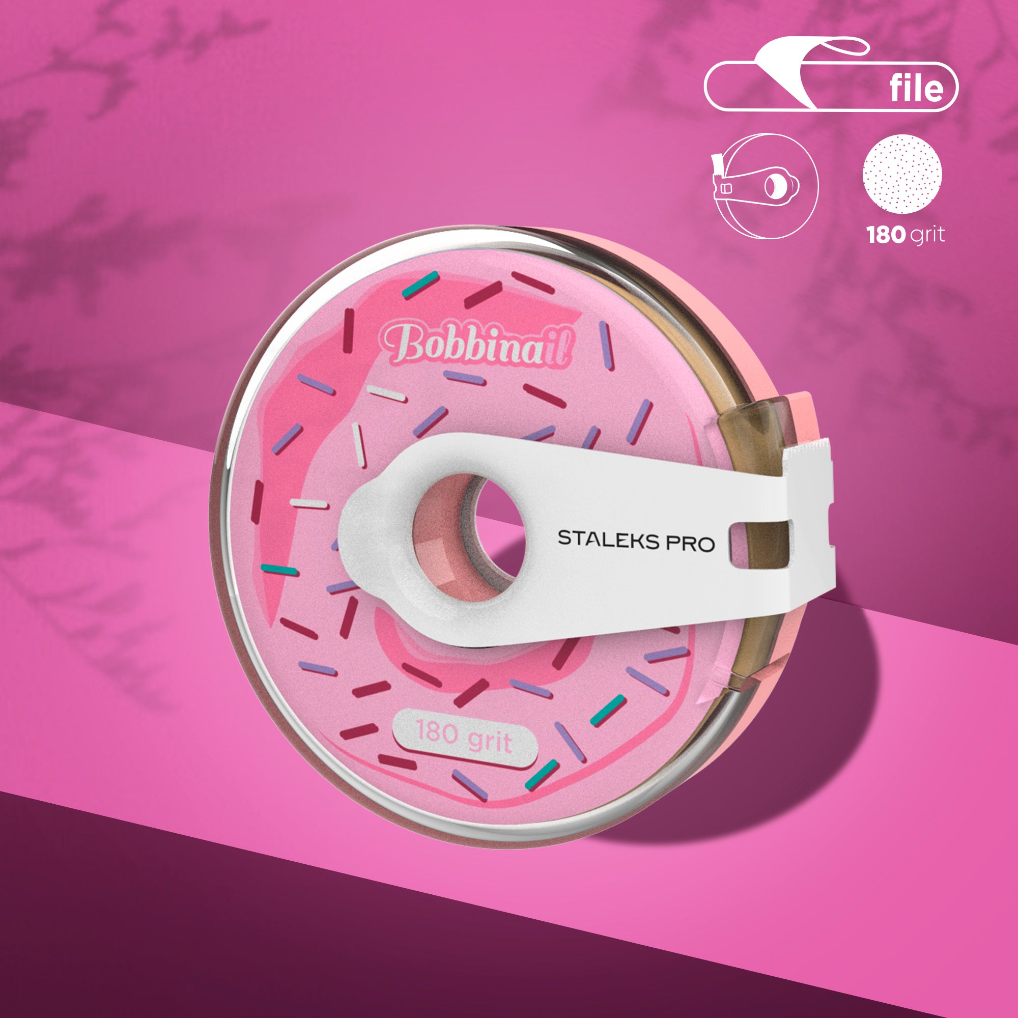 AT-180 Nail file refill roll in a plastic case for metal base MBE-20 image 0