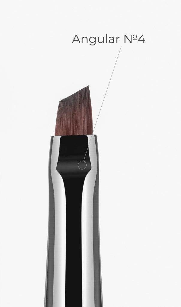 Gel brush Black Artist N 3S, for gel modeling, Beveled image 3