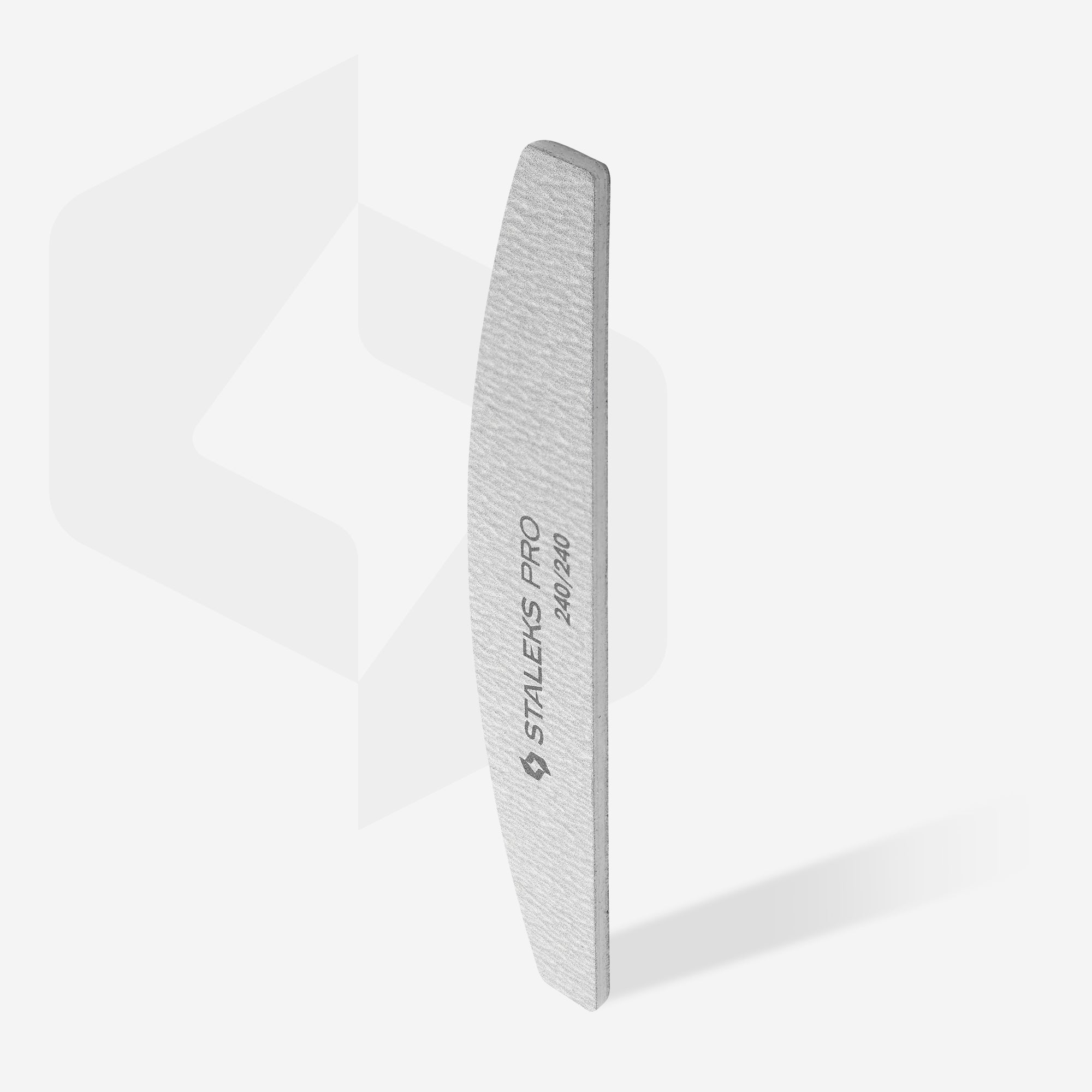 NFB-41/7 Mineral crescent nail file SMART 240/240 grit, 5 pcs/set image 1