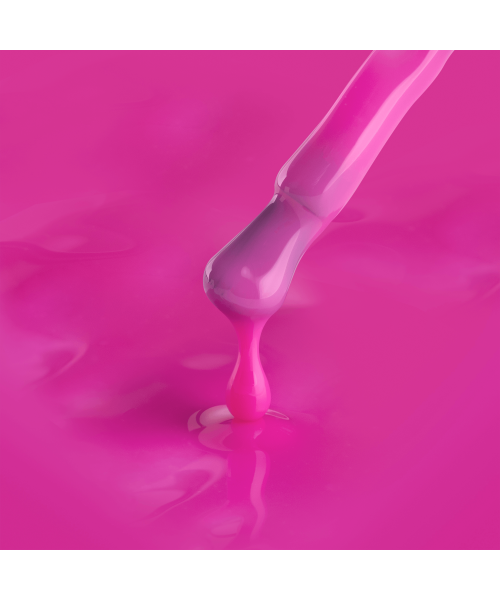 Color Rubber Base gel, Dragon Fruit, 7ml image 2