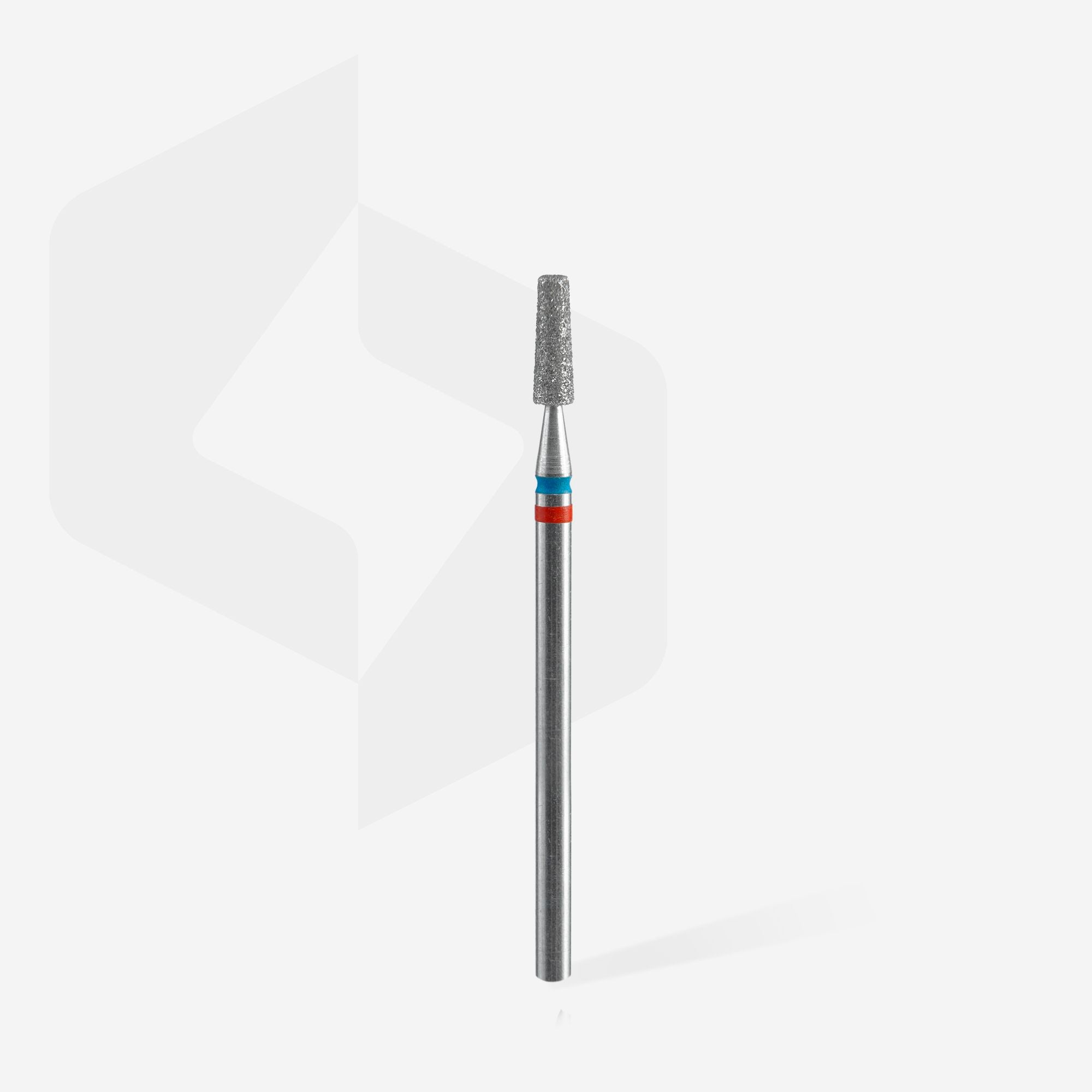 Diamond nail drill bit DUO cone red-blue EXPERT head diameter 2.5 mm / working part 8 mm