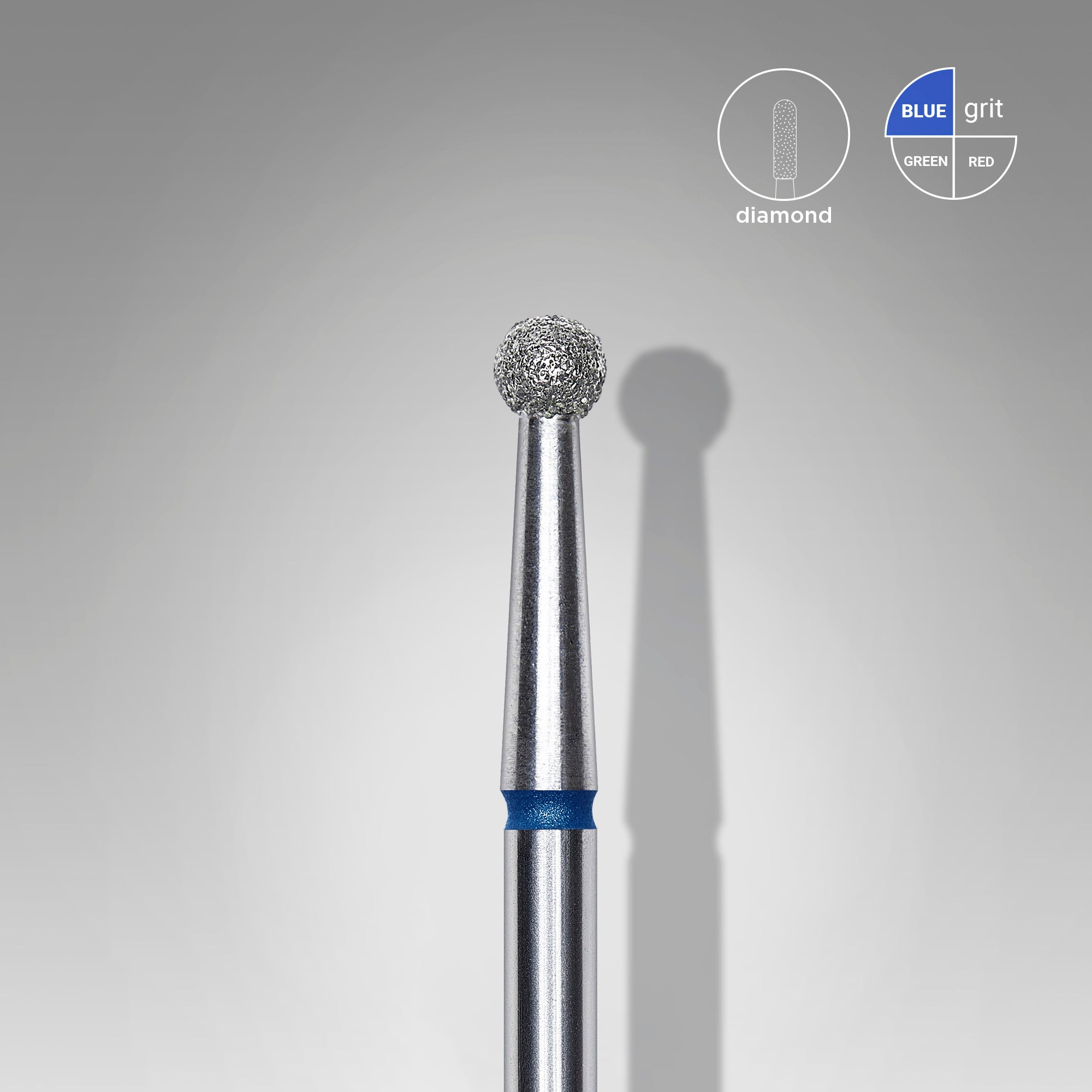 FA01B027   DIAMOND NAIL DRILL BIT, "BALL", BLUE image 0