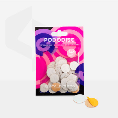 PDF-15-180w White refill pads for Pododisc Pro S, 180 gr, 50 pcs image 2
