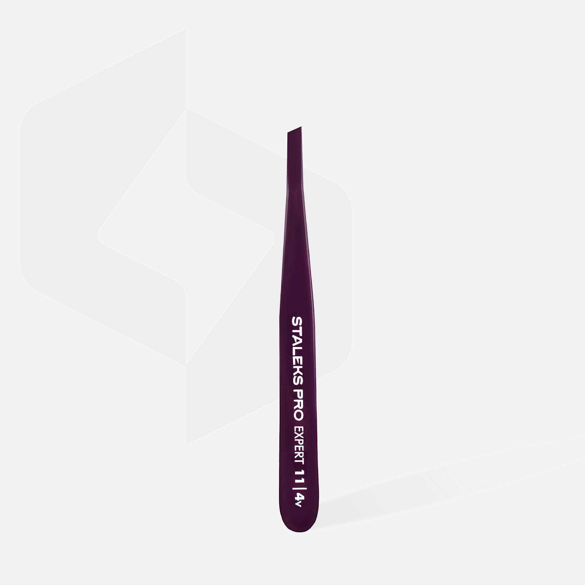 TE-11/4v  Eyebrow tweezers Staleks Pro Expert image 1