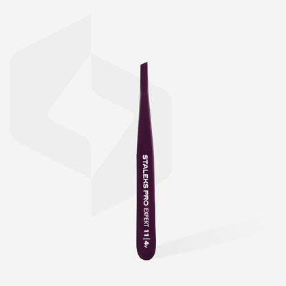 TE-11/4v  Eyebrow tweezers Staleks Pro Expert image 1