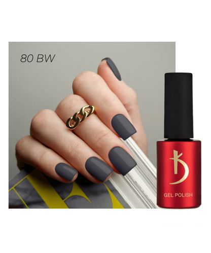 80BW Gel Polish Black and White 7 ml image 0