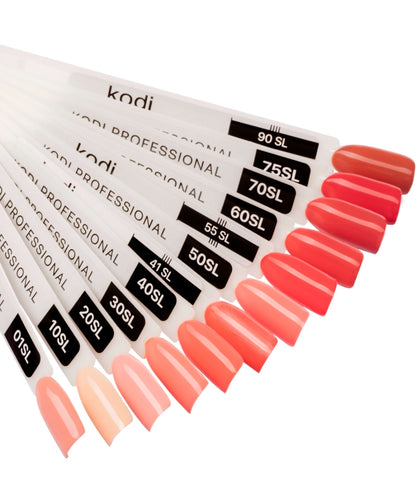 Palette of gel polishes "Salmon " 12 tips  image 1
