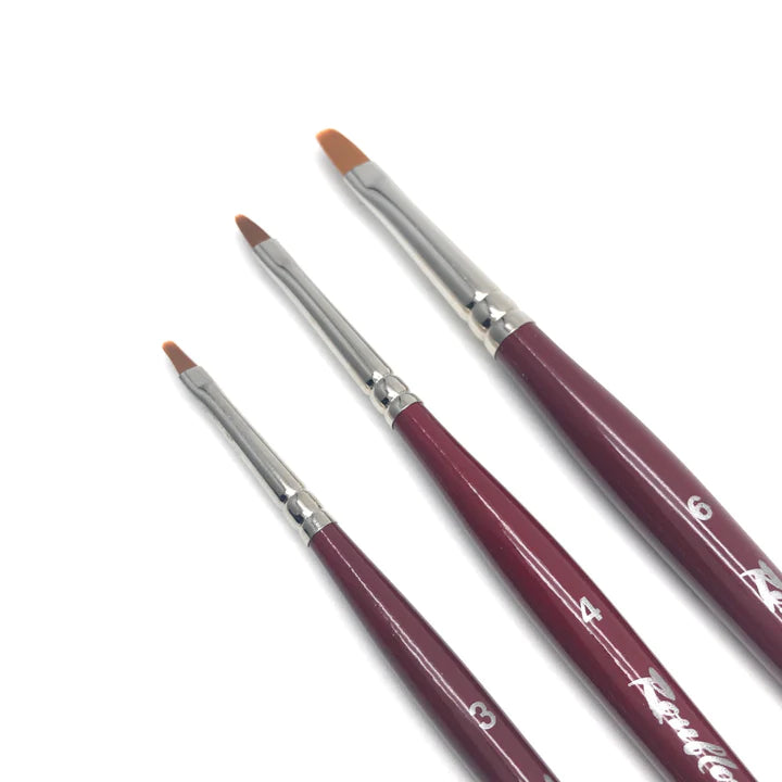 GN33R Roubloff synthetic brush, Oval, number 4 image 0