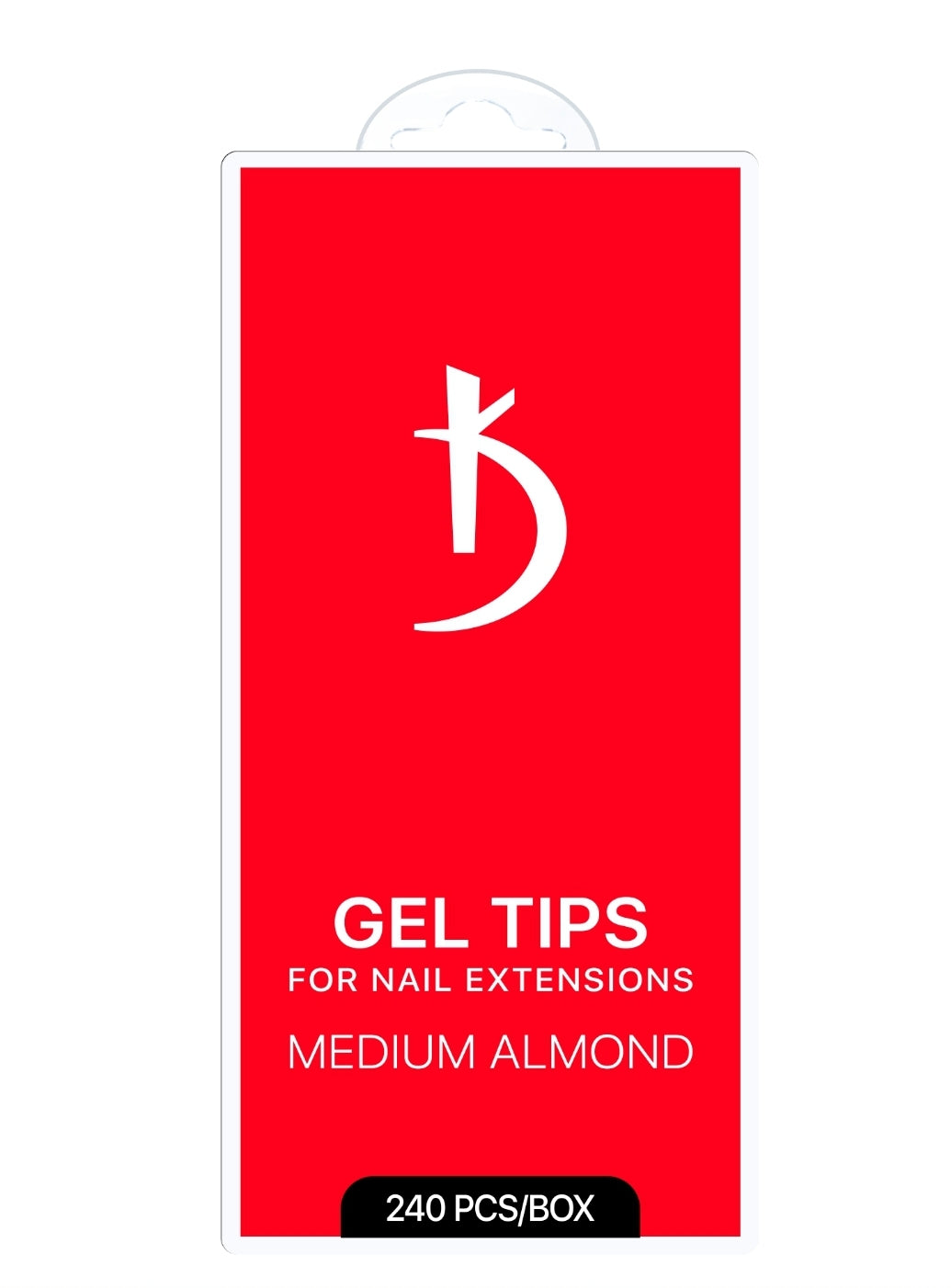 Gel tips for nail extension Medium Almond,  240 pcs/pack image 0