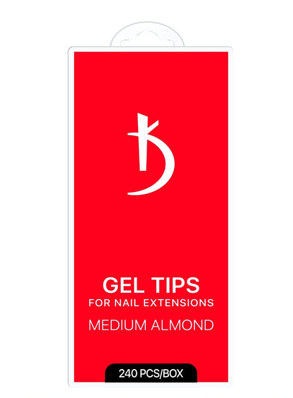 Gel tips for nail extension Medium Almond,  240 pcs/pack image 0