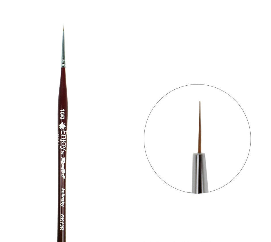 DK13R  N. 10/0  Enjoy by Roubloff Brush, Kolinsky, Round image 0