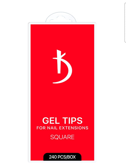 Gel tips for nail extension Square,  240 pcs/pack image 0