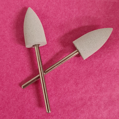 Polisher drill bit for E-file manicure/pedicure , grey, 1 pc image 0