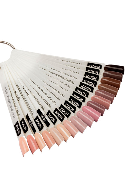 Palette of gel polishes "Capuccino" 17 tips  image 1