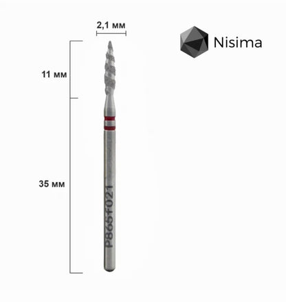 P865m021 Diamond drill bits Tornado red image 1