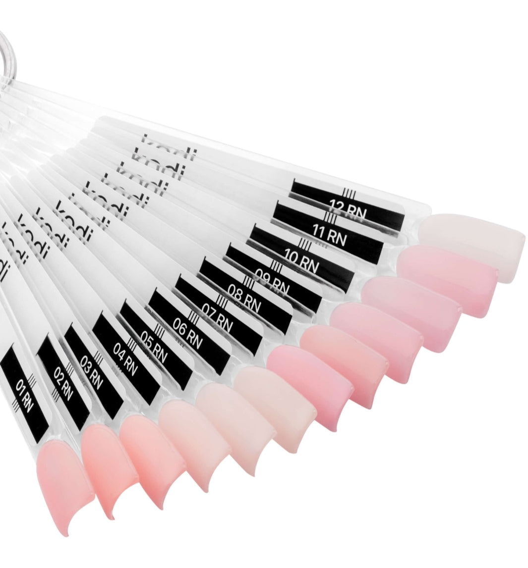 Palette of gel polishes "Romantic  Nude"  12 tips  image 1