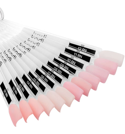 Palette of gel polishes "Romantic  Nude"  12 tips  image 1