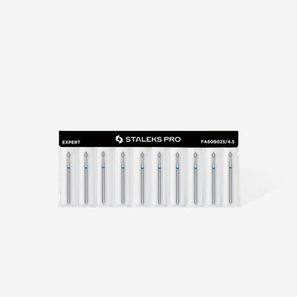 Diamond nail drill bit pointed bud blue EXPERT head diameter 2.5 mm / working part 4.5 mm