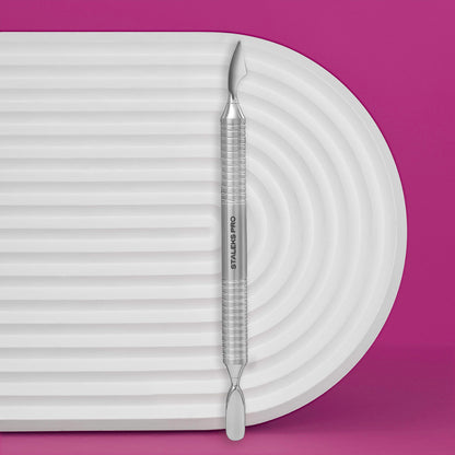 PE-100/3 Manicure pusher rounded pusher + cleaner image 0