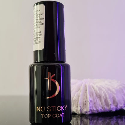 No sticky top coat  UV free  12 ml round jar image 2