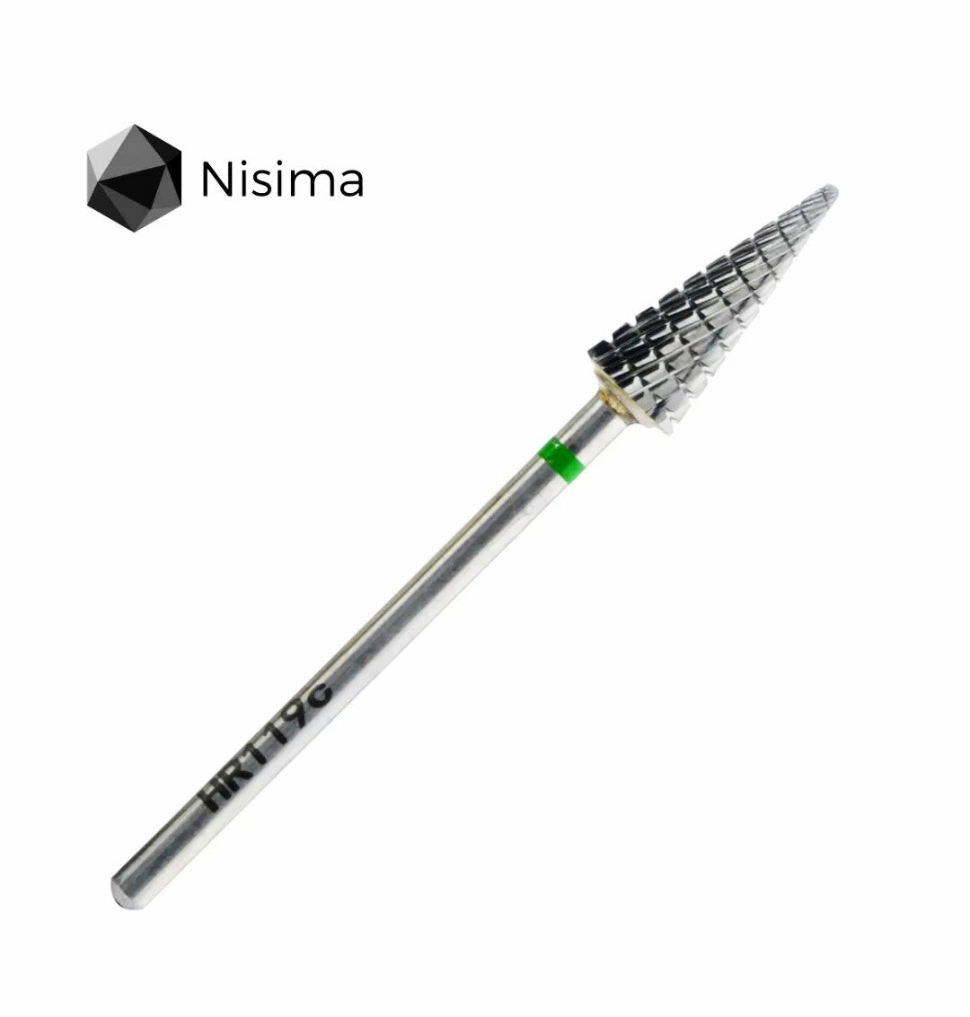 Hr119cK   Carbide drill bit Green sharp cone, hard notch image 0