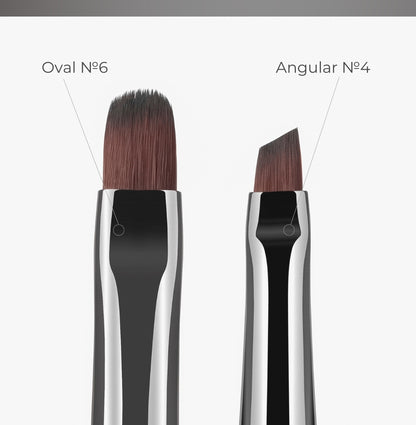 Brush for nail modeling,  Oval  size 6 image 3