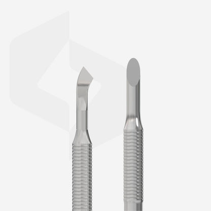 Manicure pusher EXPERT 90 TYPE 4.2 (bevelled pusher and bent blade)