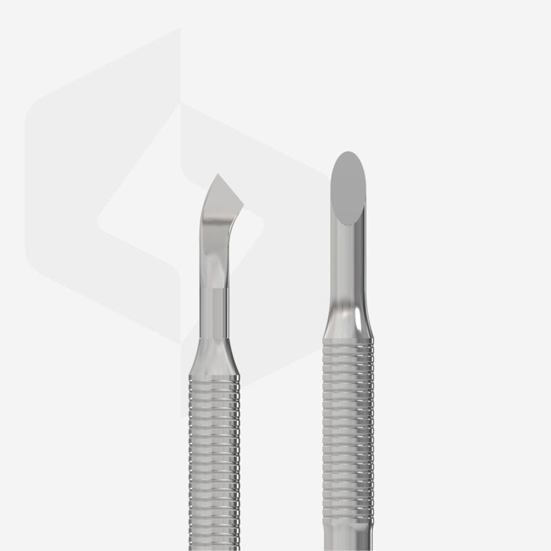Manicure pusher EXPERT 90 TYPE 4.2 (bevelled pusher and bent blade)