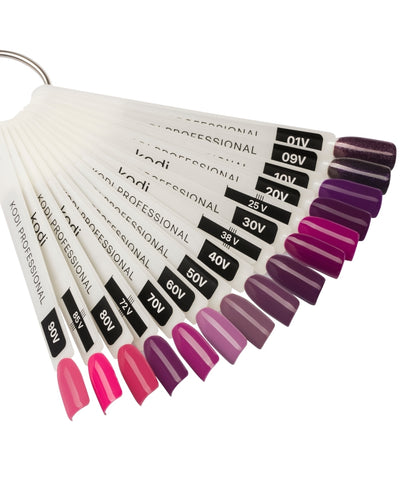 Palette of gel polishes "Violet" 11 tips image 1