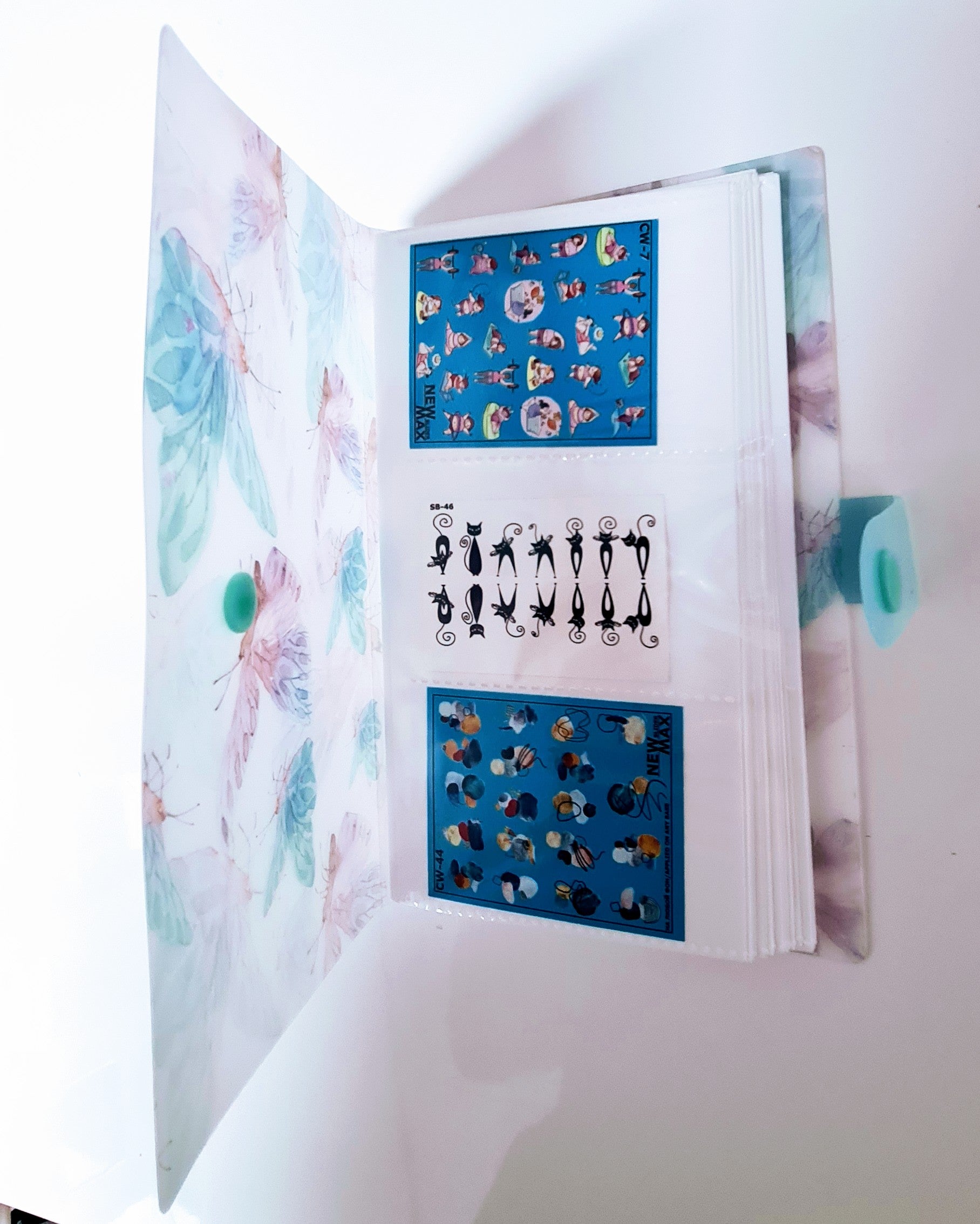 Album for manicure's stickers/ sliders  ( 240 sliders ),Butterfly image 1
