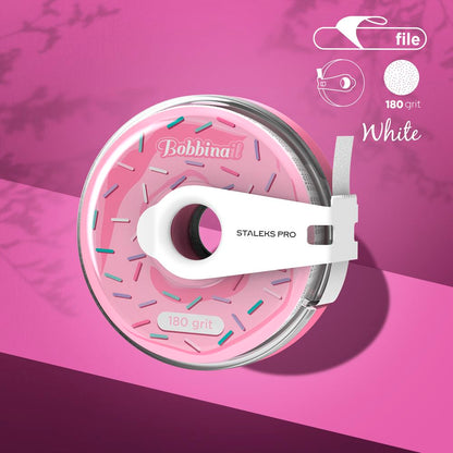 AT-180w | Disposable white abrasive tape EXPERT 180 grit in a plastic case