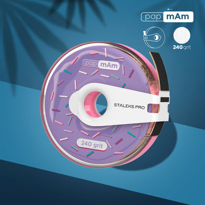 Nail file refill roll papmAm in a plastic case Bobbinail EXPERT, 240 grit