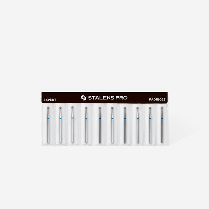 Diamond nail drill bit ball blue EXPERT head diameter 2.7 mm