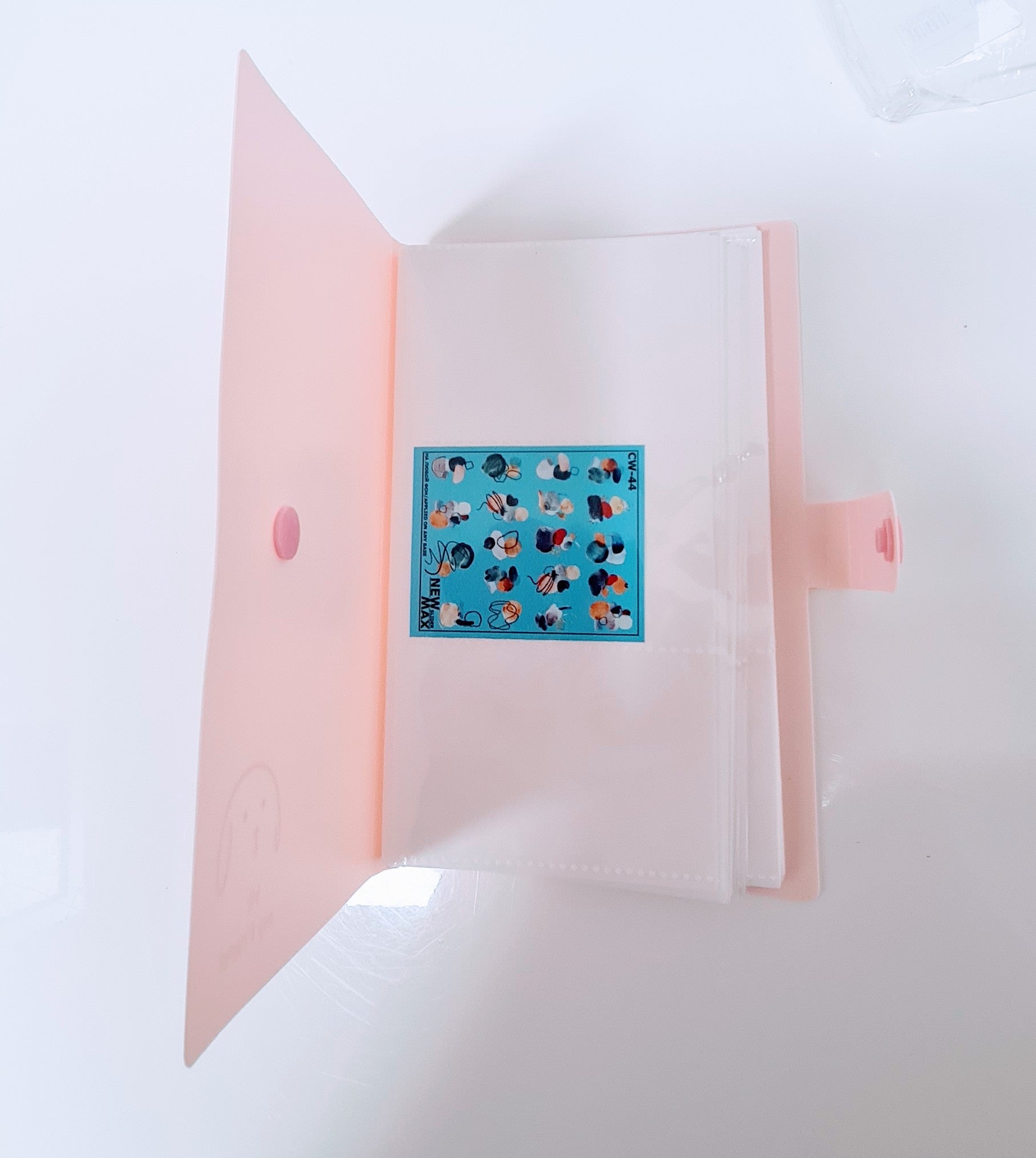 Album for manicure's stickers/ sliders  ( 240 sliders ), Pink image 1