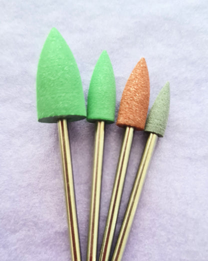 Polisher drill bits for E-file manicure/pedicure, 4 pcs image 0