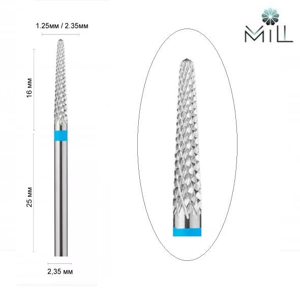 194.190.040 Carbide drill bit needle, blue image 0