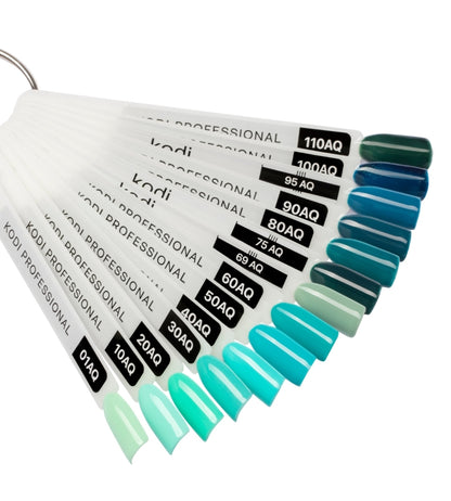 Palette of gel polishes "Aquamarine" 14 tips  image 1