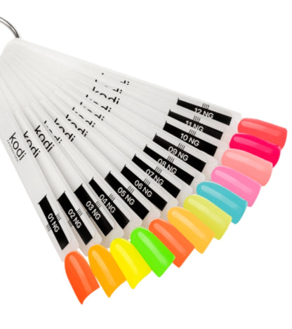 Palette of gel polishes "Night Glow" 12 tips image 1