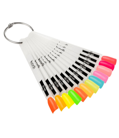 Palette of gel polishes "Night Glow" 12 tips image 0