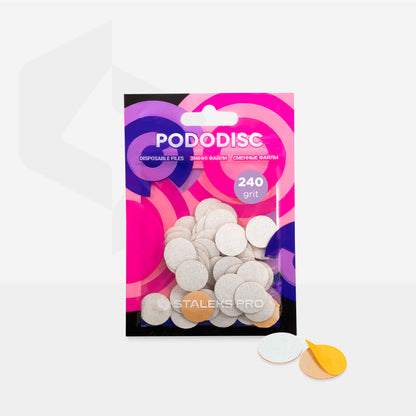 PDF-15-240w White refill pads for  Pododisc Pro S, 240 gr, 50 pcs image 2