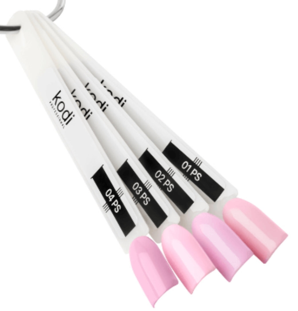 Palette of gel polishes "Pink Silk" 4 tips image 1