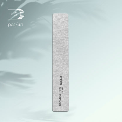 NFB-31/2 Mineral broad straight nail file Smart, 180/240 grit, (5 pc) image 0