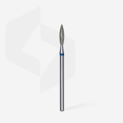 Diamond nail drill bit flame blue EXPERT head diameter 2.3 mm / working part 10 mm